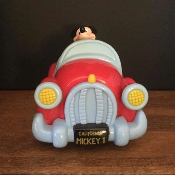 Vintage Disney Mickey Mouse pull back, convertible red car. California Mickey - Picture 10 of 12